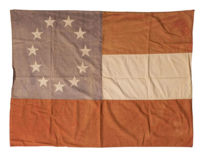 11-Star "Stars and Bars" Confederate States of America Flag.