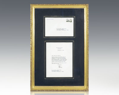 Ronald Reagan Typed Letter Signed.