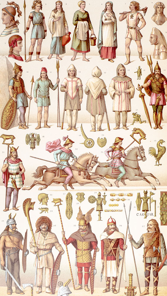 Le Costume Historique. Cinq Cents Planches, Trois Cents En Couleurs, or et Argent, Deux Cents en Camaieu.
