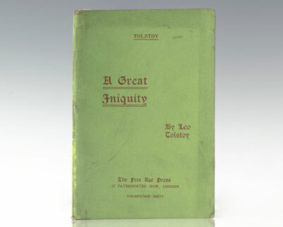 A Great Iniquity.