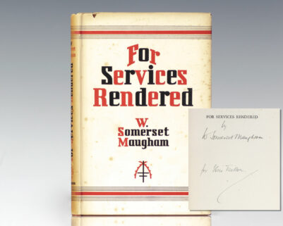 For Services Rendered: A Play in Three Acts.