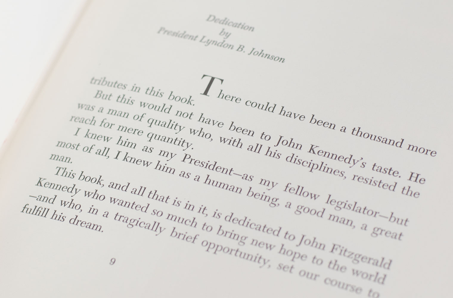 A Tribute to John F. Kennedy.