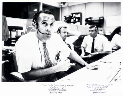 Charlie Duke and Fred Haise Apollo 11 Mission Control Signed Photograph.