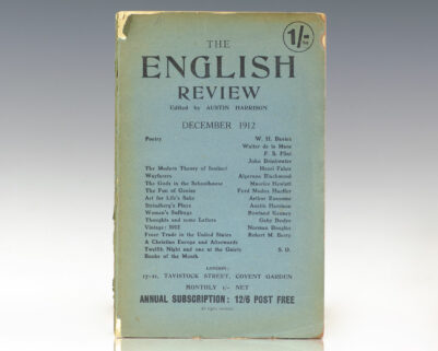 The English Review. December 1912.