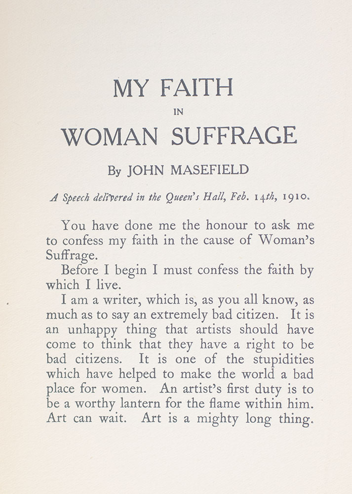 My Faith in Woman Suffrage.