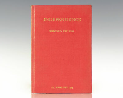 Independence: Rectorial Address Delivered at St. Andrews, October 10, 1923.