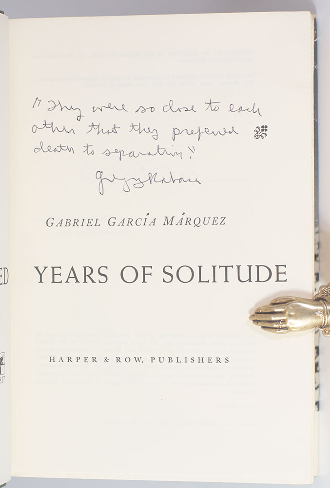 One Hundred Years of Solitude.
