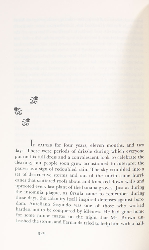 One Hundred Years of Solitude.