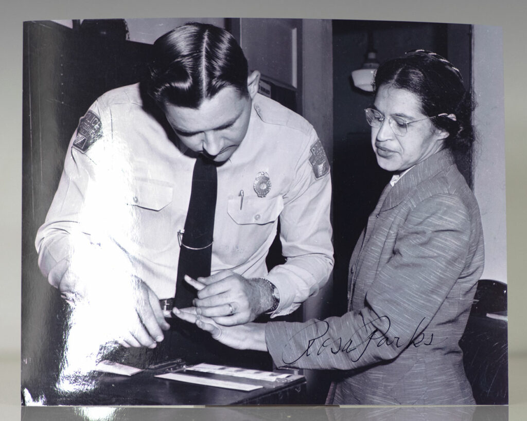 Rosa Parks Signed Photograph.