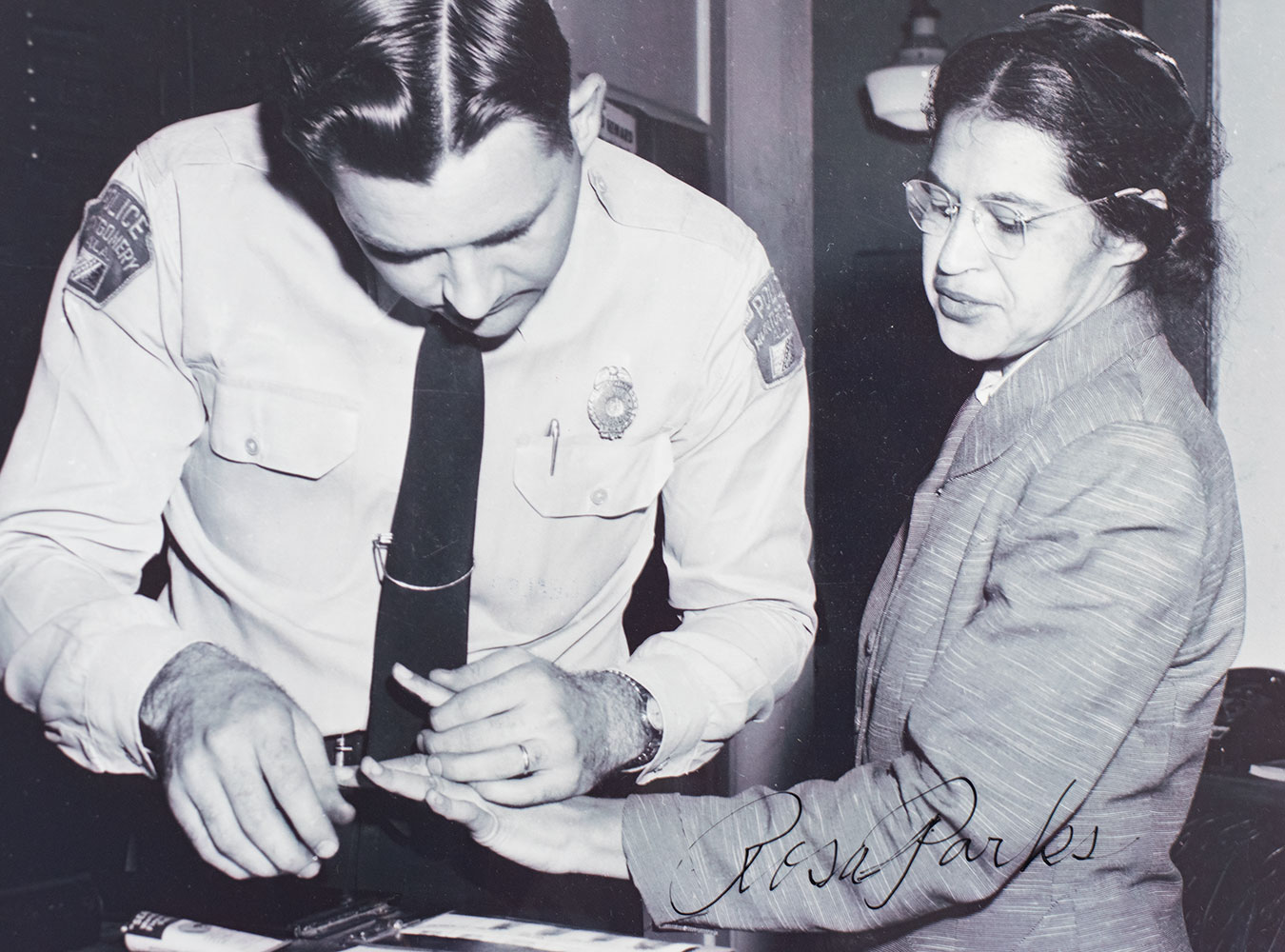 Rosa Parks Signed Photograph.