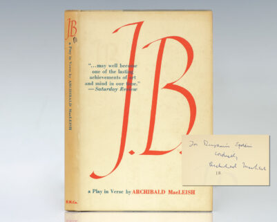 J.B. A Play in Verse by Archibald MacLeish.