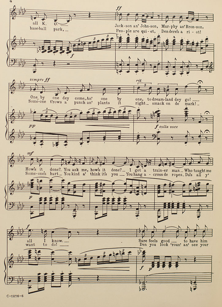 Carmen Jones Musical Score Collection.