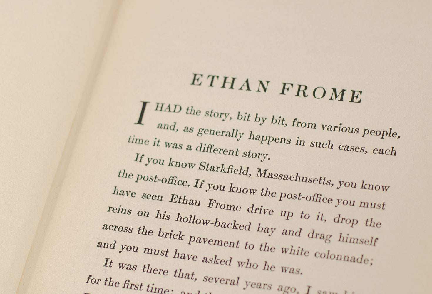 Ethan Frome.
