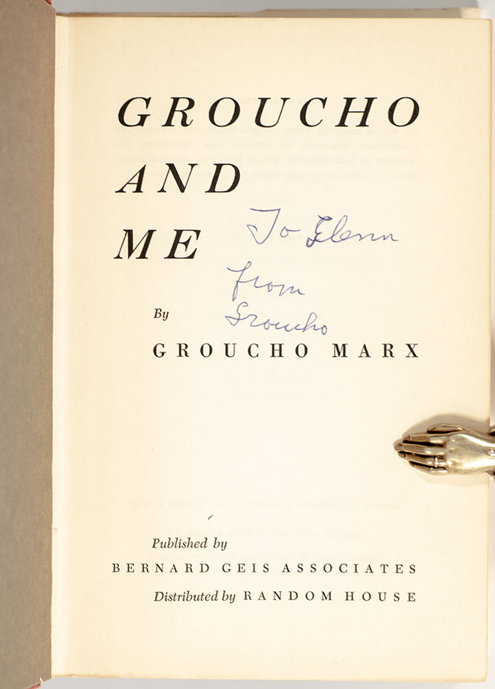 Groucho and Me. The Autobiography of Groucho Marx by (of all people!) Groucho Marx.