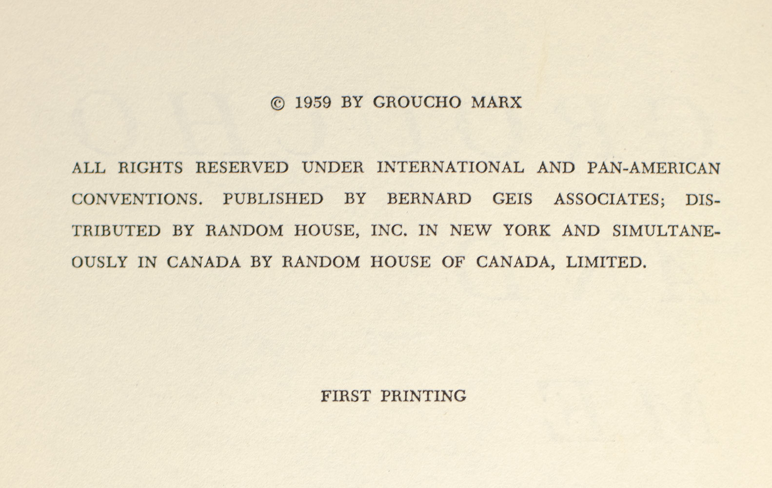 Groucho and Me. The Autobiography of Groucho Marx by (of all people!) Groucho Marx.