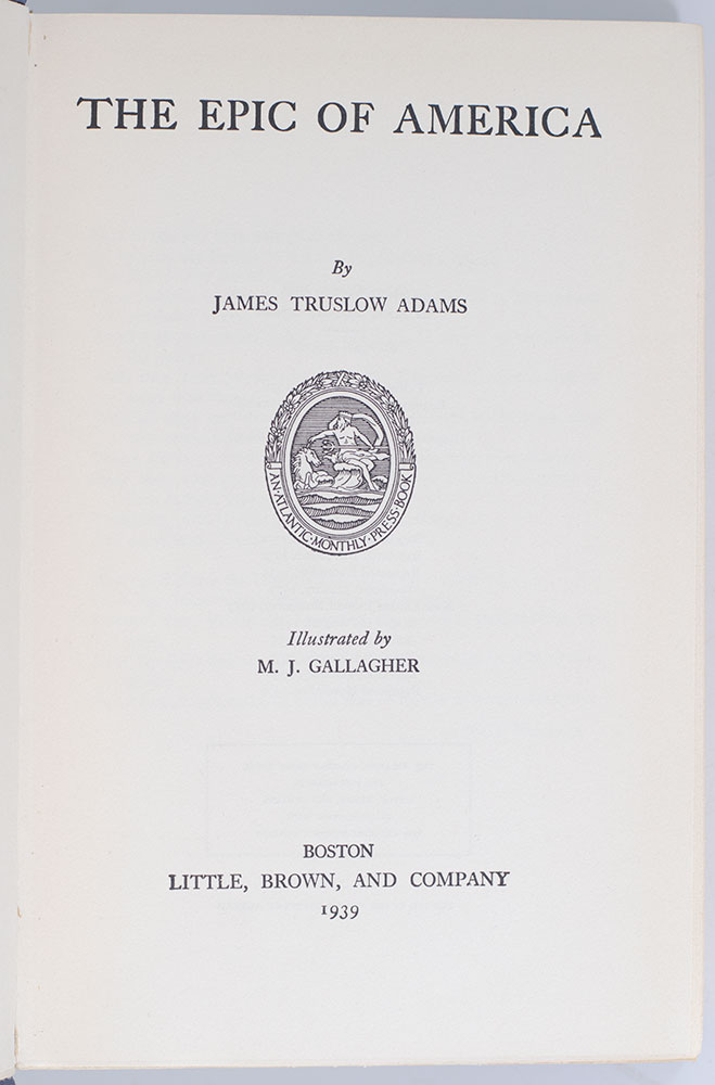 The Epic of America.