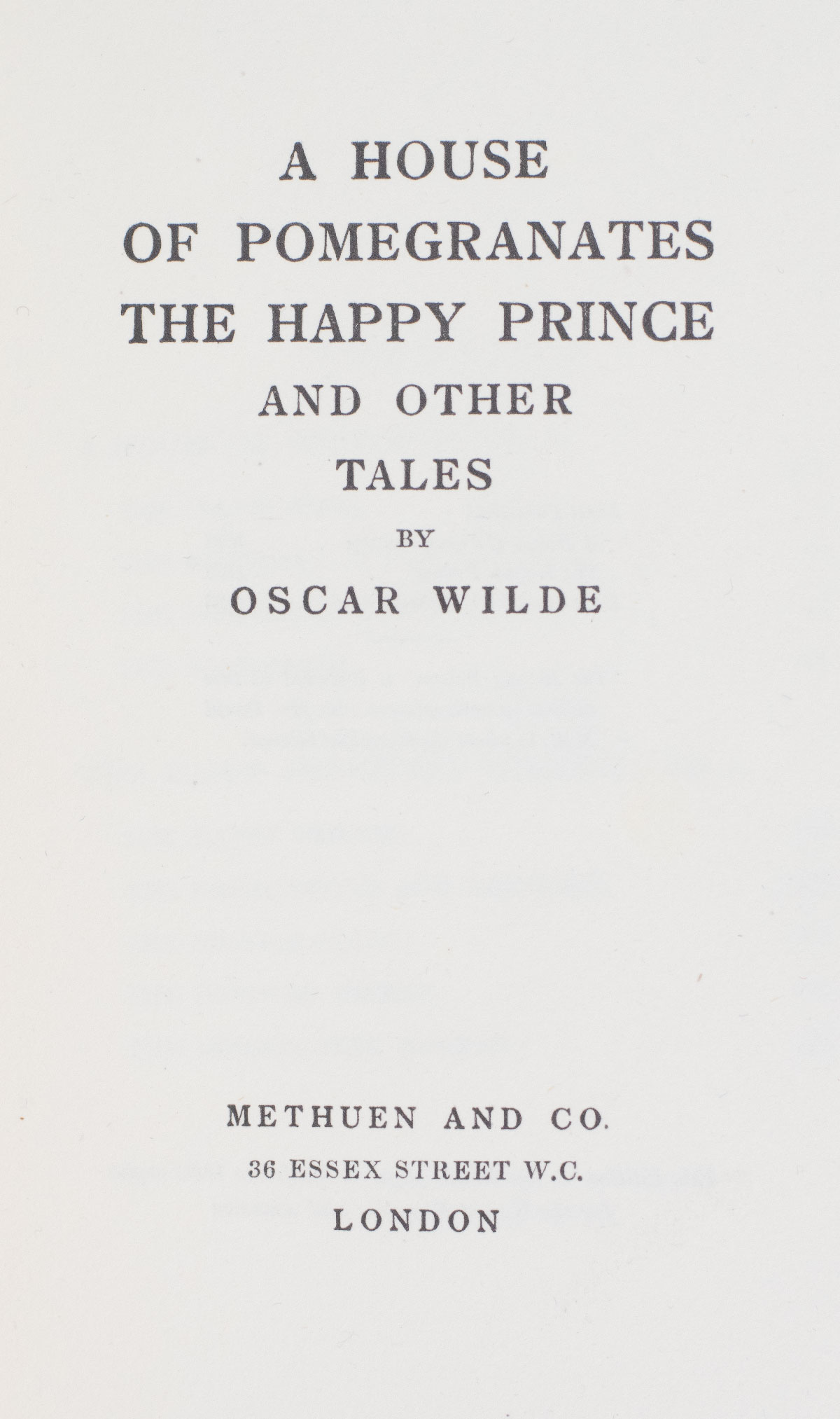 The Works of Oscar Wilde.