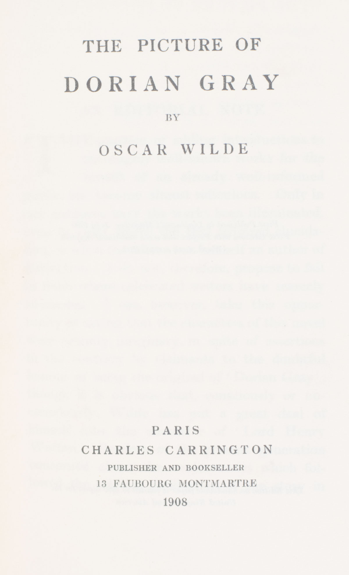The Works of Oscar Wilde.