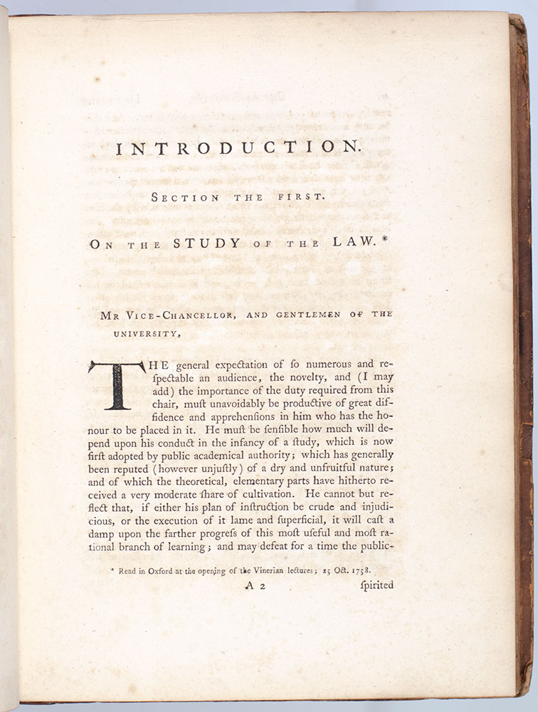 Commentaries on the Laws of England.