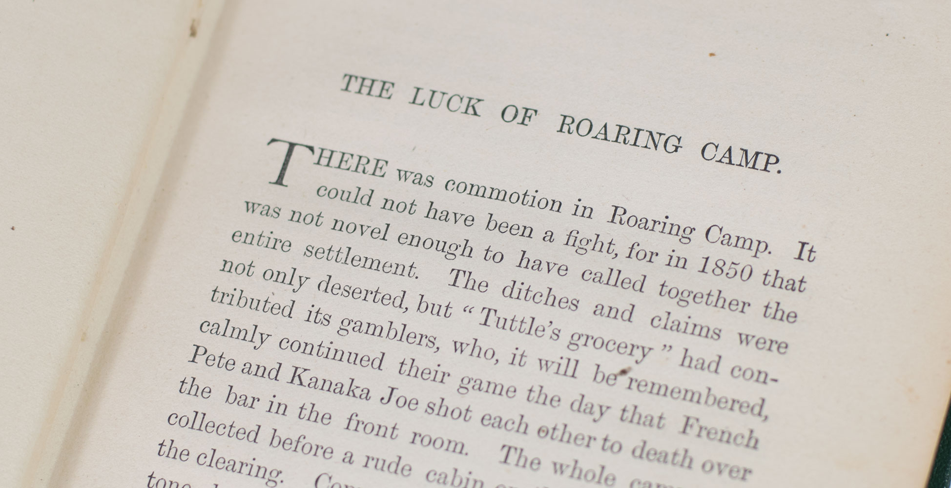 The Luck of Roaring Camp, and Other Sketches.