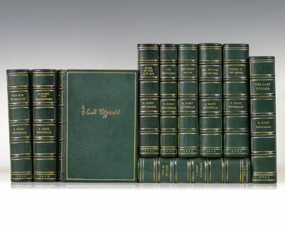 First Editions of Each of F. Scott Fitzgerald’s Works; Finely Bound by The Harcourt Bindery