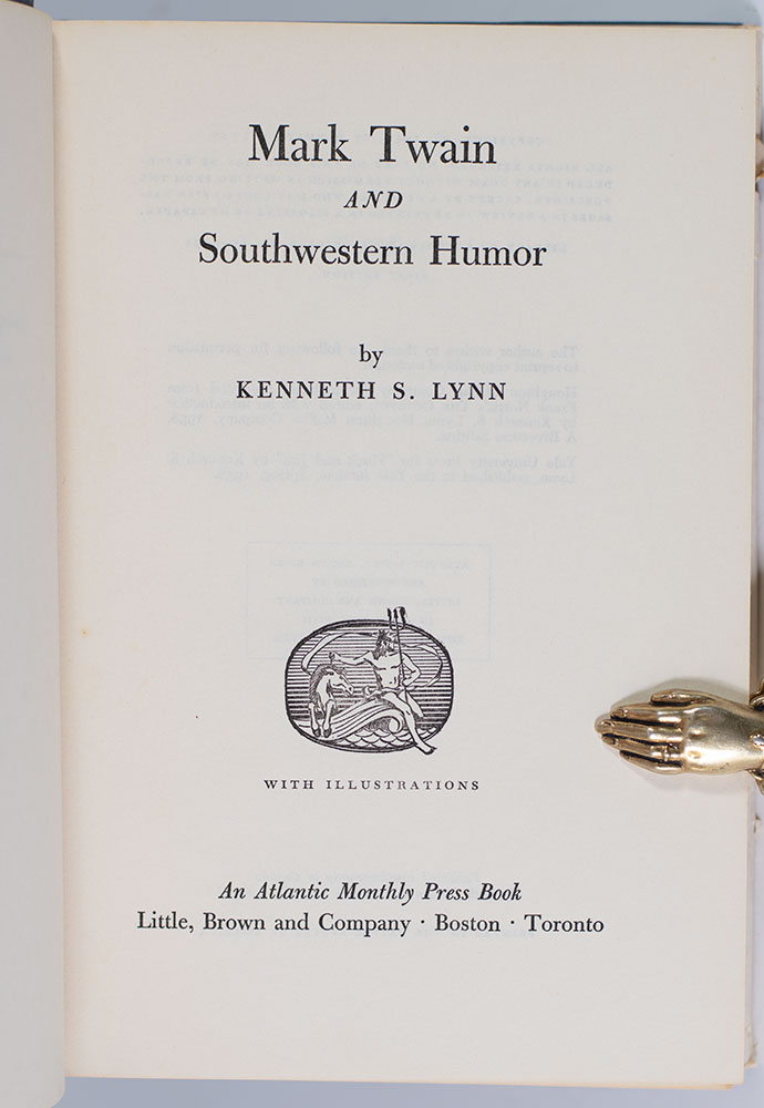 Mark Twain and Southwestern Humor.