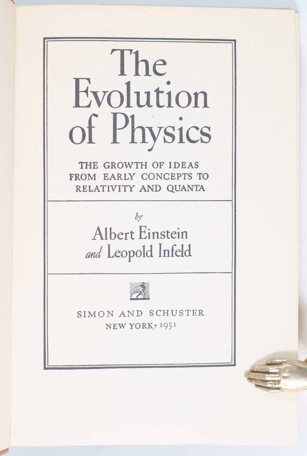 The Evolution of Physics: The Growth of Ideas from Early Concepts to Relativity and Quanta.