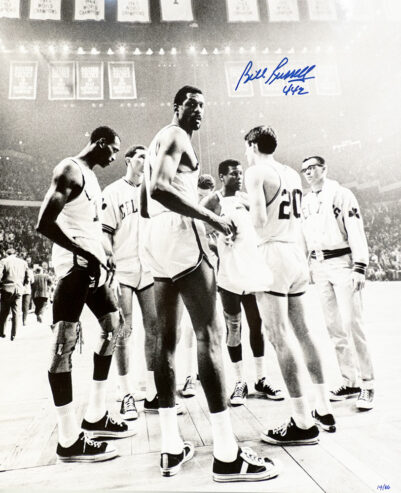 Bill Russell Signed Oversized Photograph.