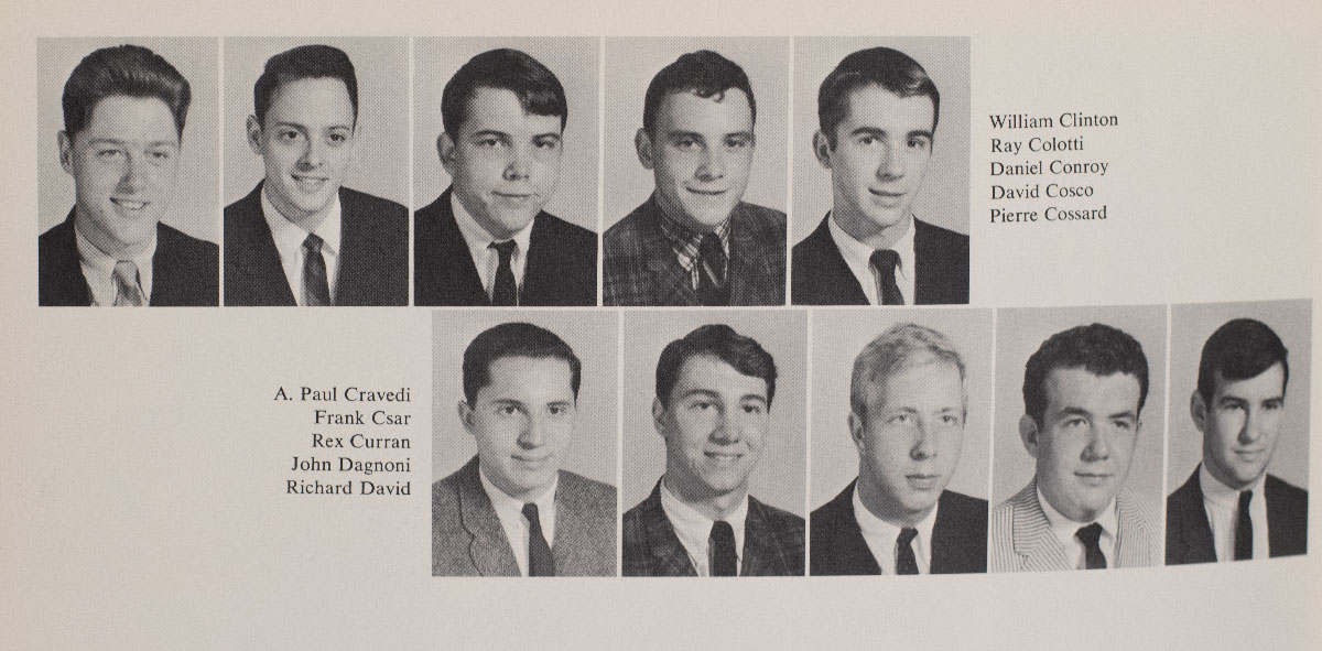 Bill Clinton 1966 Georgetown University Yearbook.
