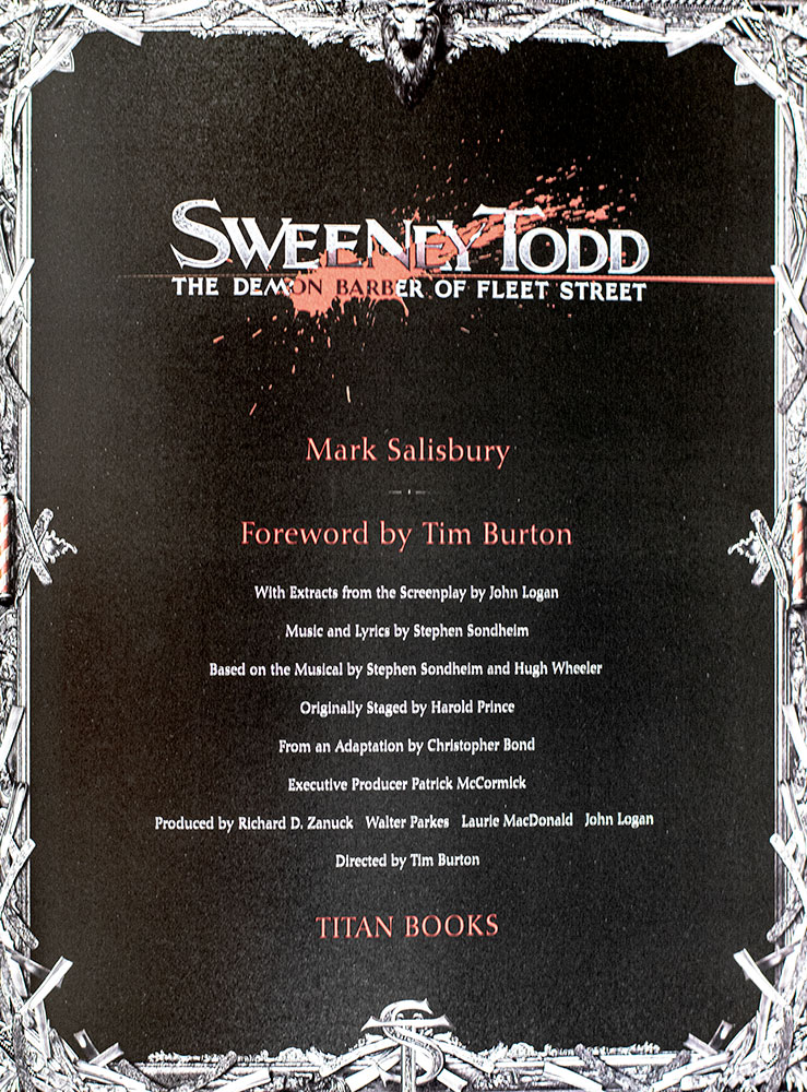 Sweeney Todd: The Demon Barber of Fleet Street.