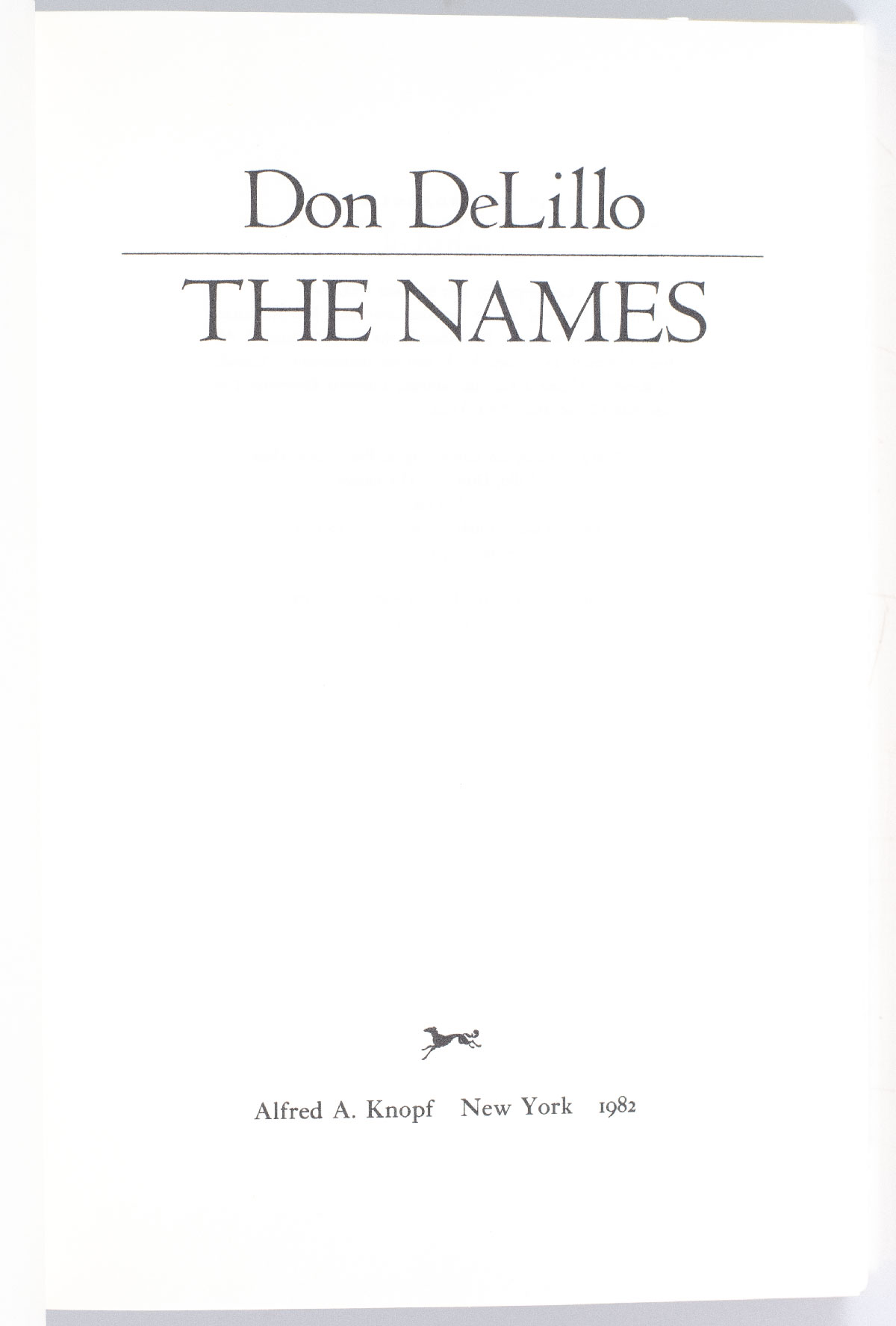 The Names.