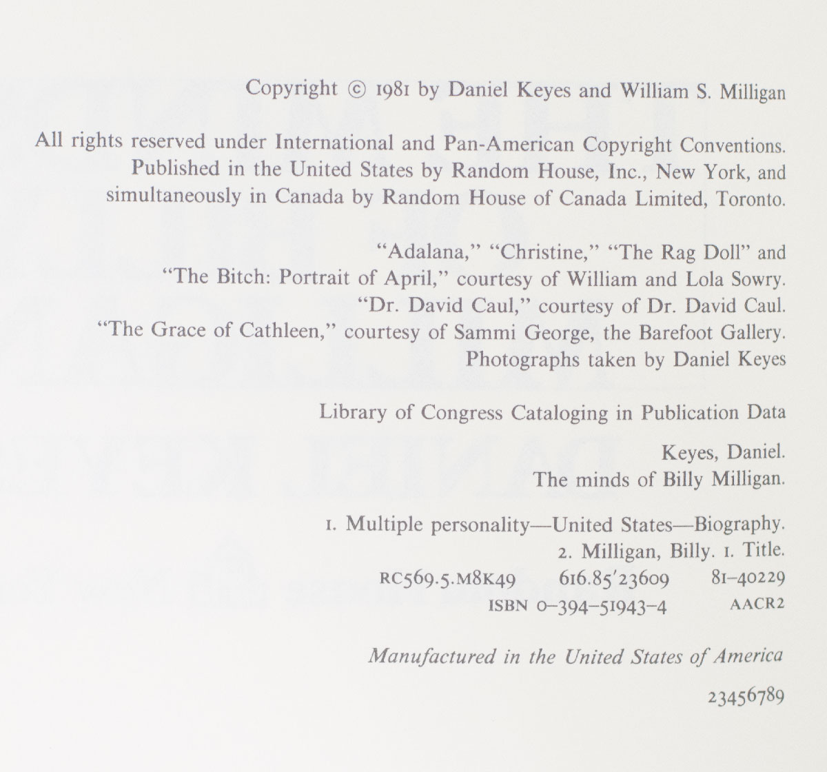 The Minds of Billy Milligan.