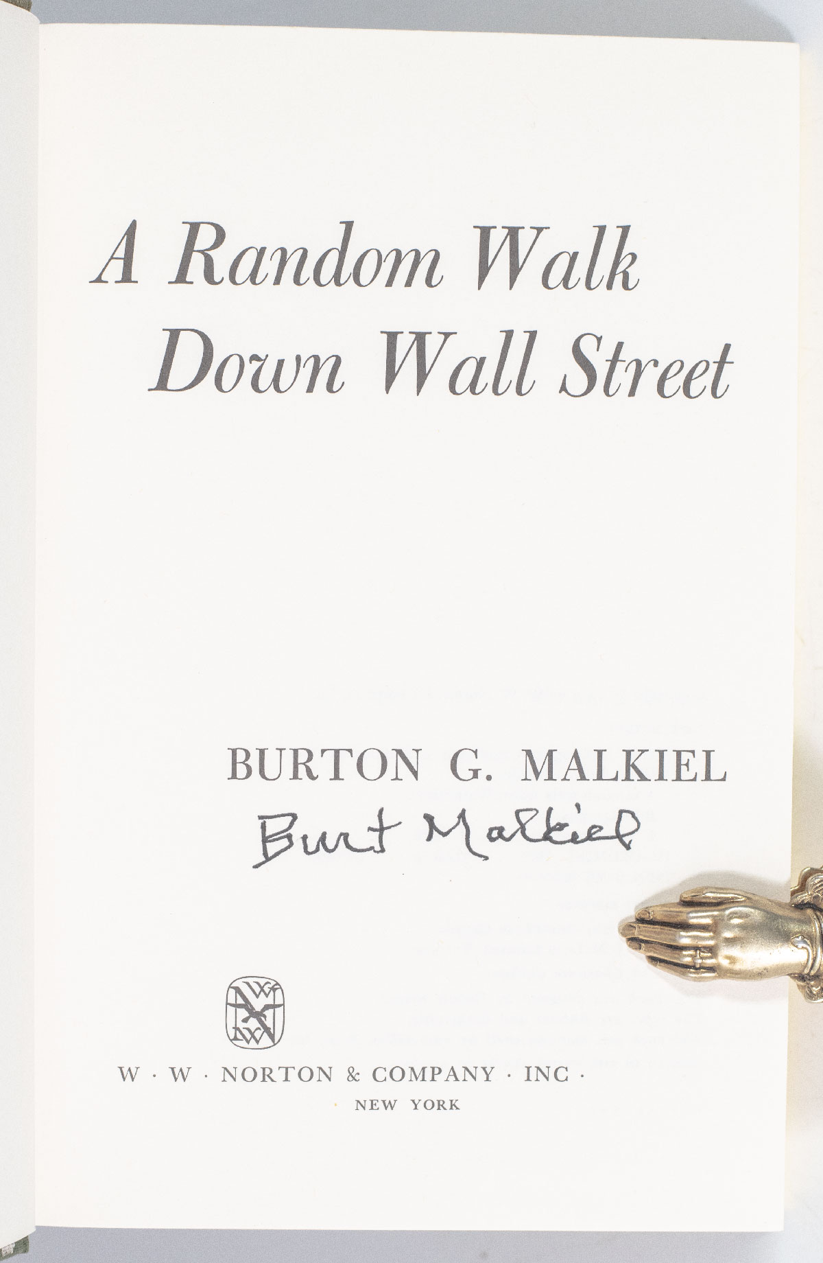 A Random Walk Down Wall Street.