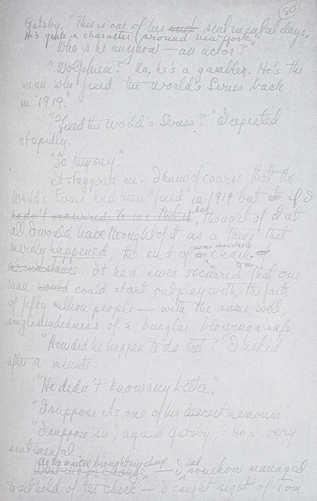 The Great Gatsby Manuscript Facsimile.