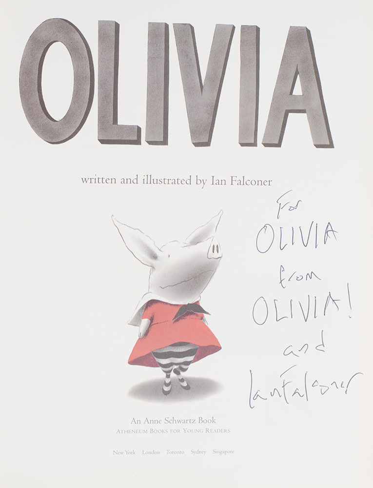 Olivia, Olivia Saves the Circus, Olivia Forms a Band, Olivia Helps With Christmas.