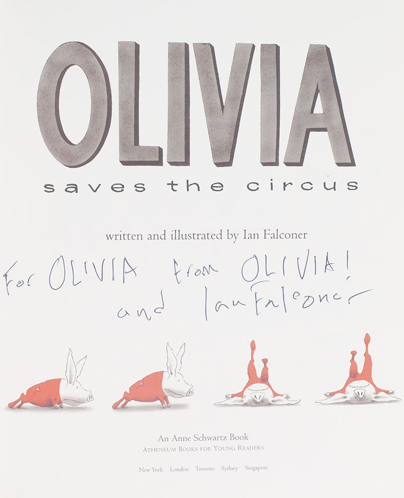 Olivia, Olivia Saves the Circus, Olivia Forms a Band, Olivia Helps With Christmas.