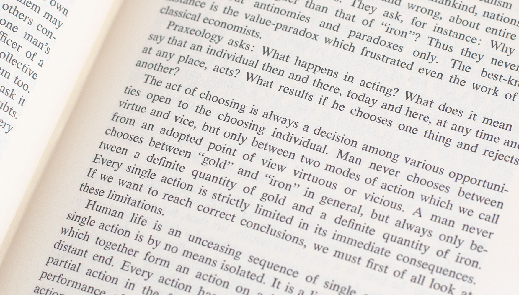 Human Action: A Treatise on Economics.