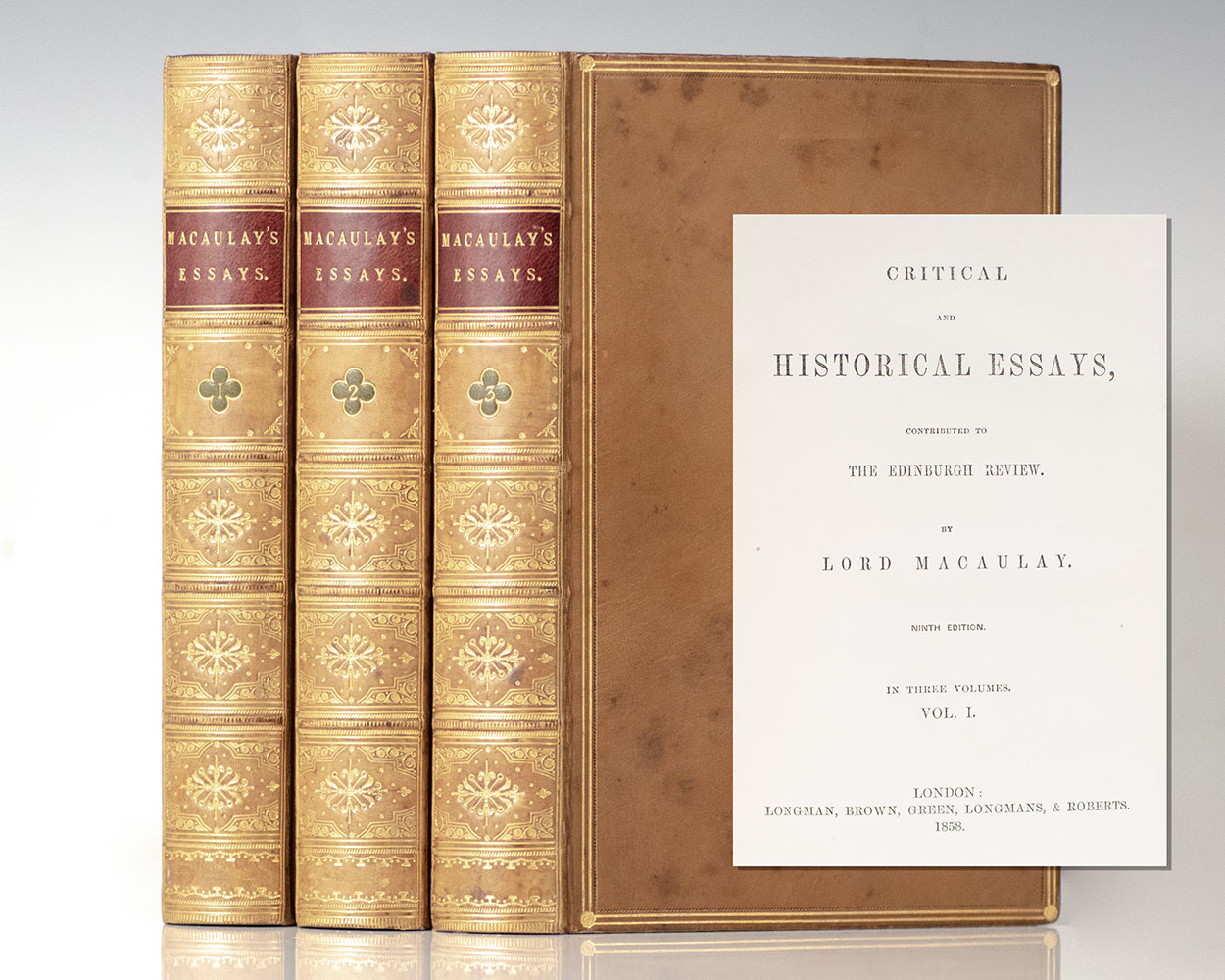 Critical and Historical Essays, Contributed to the Edinburgh Review.