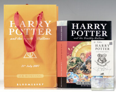 First Edition of Harry Potter and the Deathly Hallows; Inscribed by Her