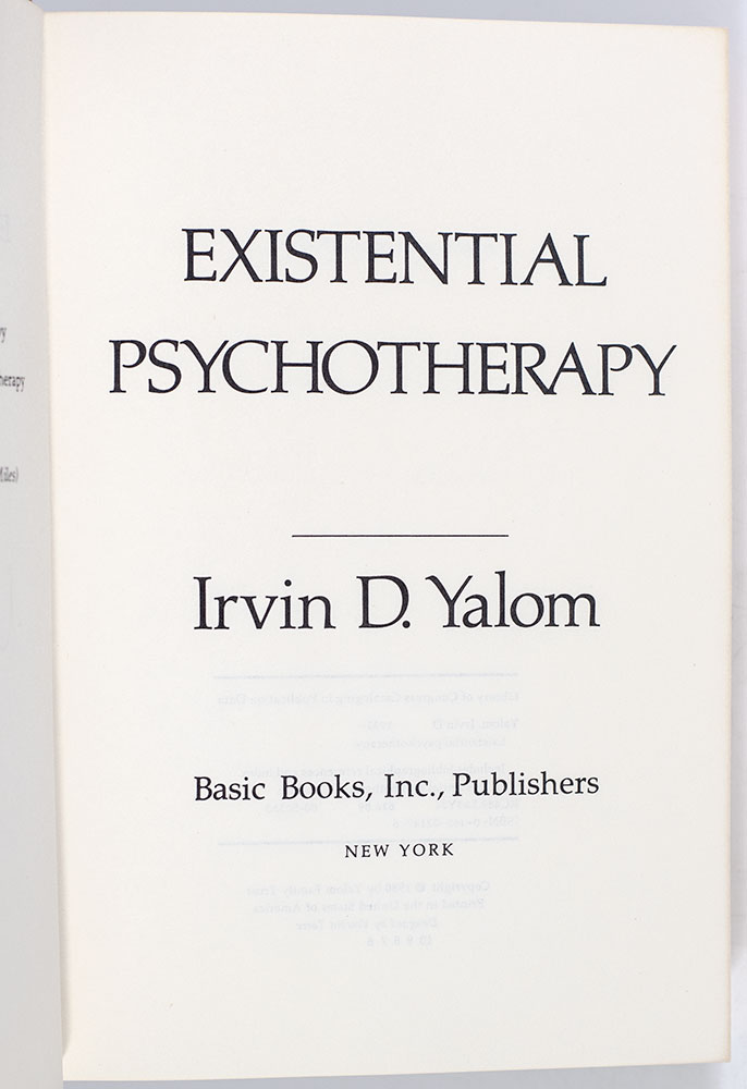 Existential Psychotherapy.