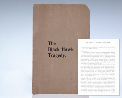 The Black Hawk Tragedy: Read before the Loyal Legion at Milwaukee, May 6, 1896.