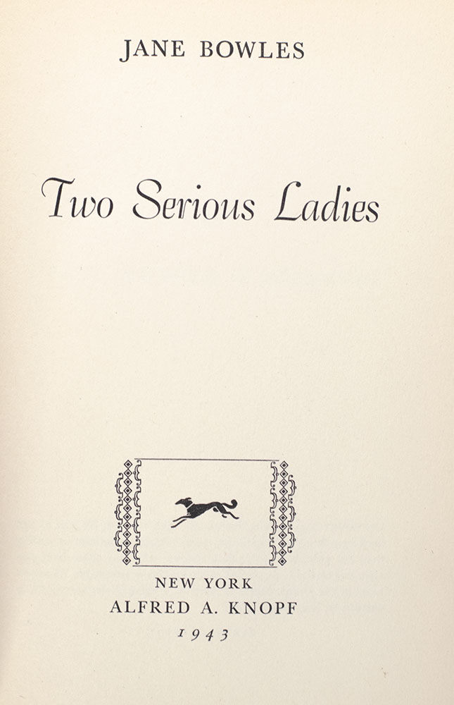 Two Serious Ladies.