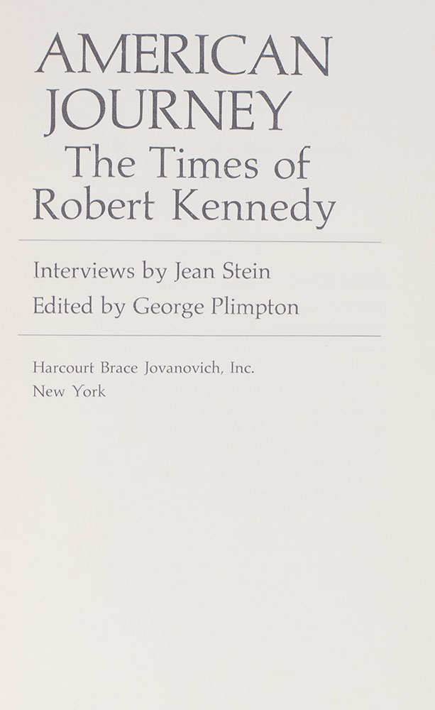 American Journey: The Times of Robert Kennedy.
