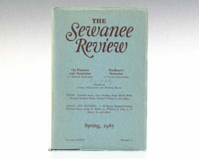 The Sewanee Review, Volume 73, Number 2 (LXXIII; Spring 1965). [Includes The Dark Waters by Cormac McCarthy].