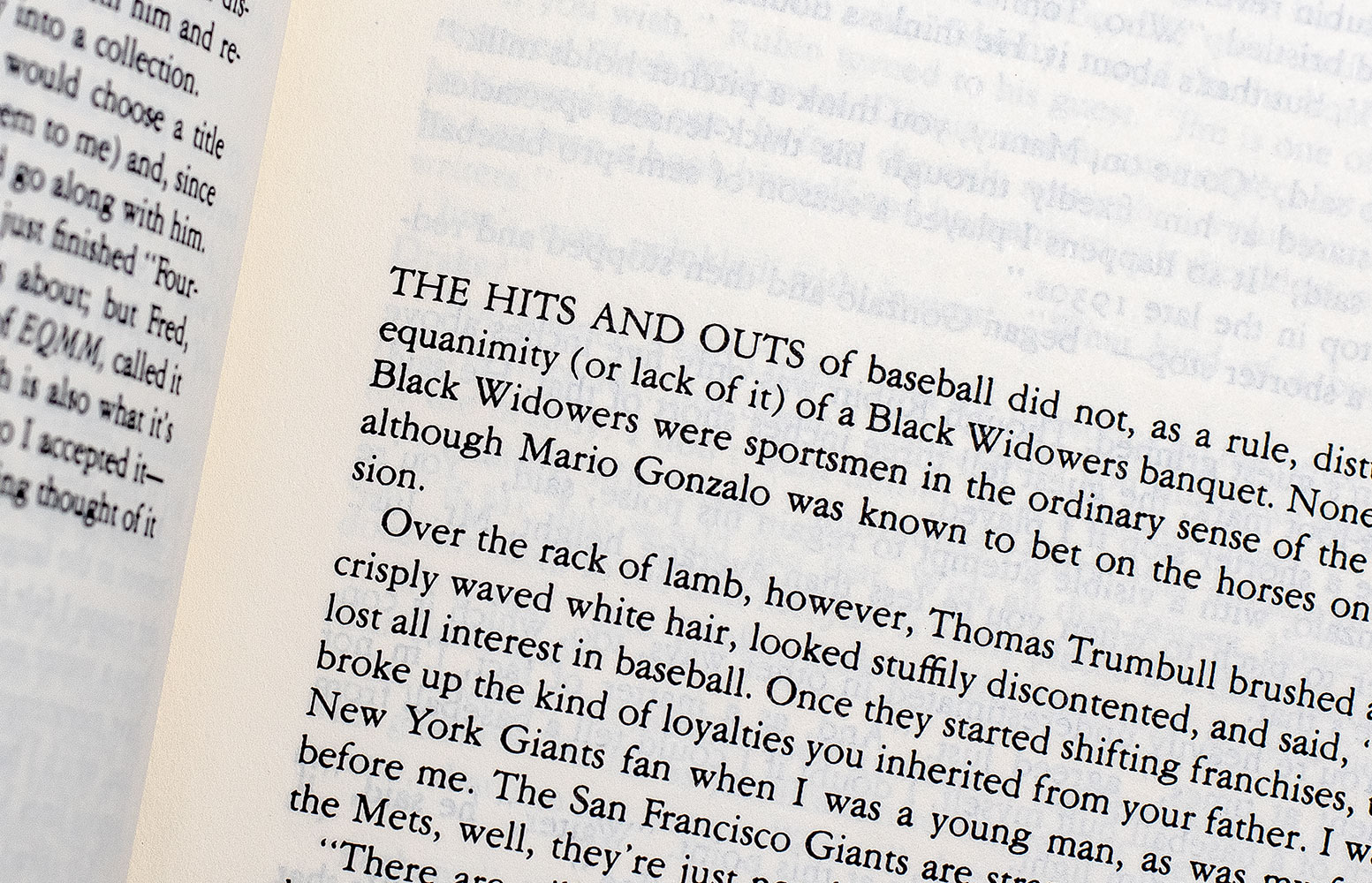 Banquets of the Black Widowers.