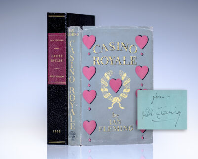 First edition of the Ian Fleming’s first book Casino Royale which introduced the world to 007; Signed by Him