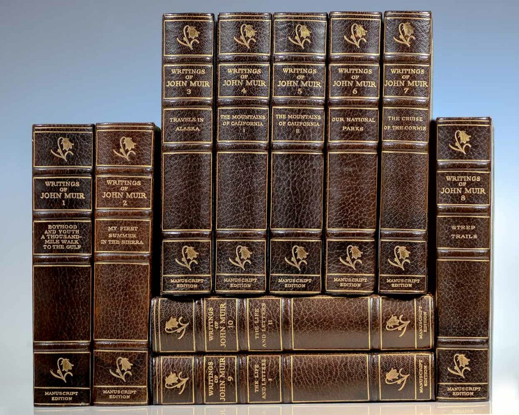 The Writings of John Muir: The Manuscript Edition. [Including: My First Summer in the Sierra, Travels in Alaska, The Mountains of California, The Story of My Youth and Childhood, Our National Parks, The Cruise of the Corwin, Steep Trails, Life and Letters, Etc.]