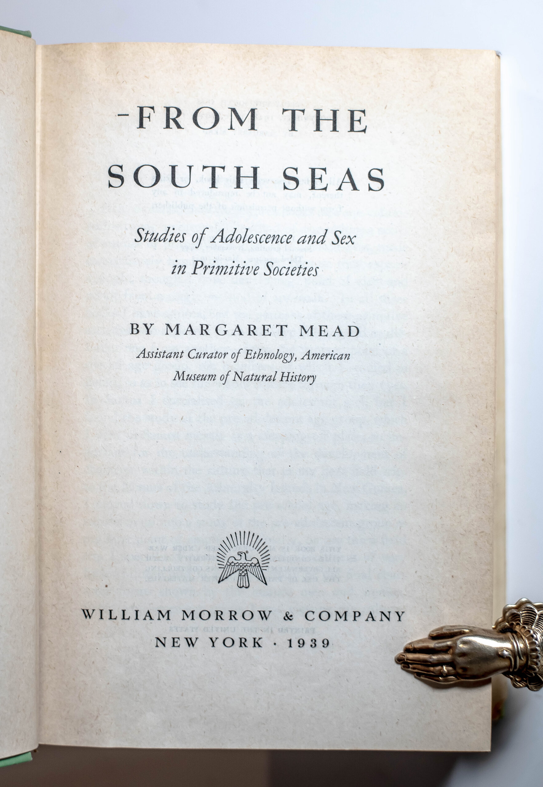 From the South Seas: Studies of Adolescence and Sex in Primitive Societies.