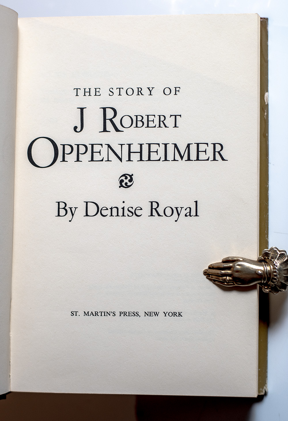 The Story of J. Robert Oppenheimer.