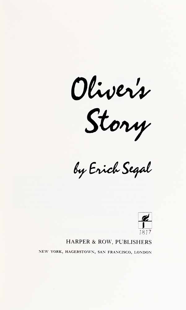 Oliver's Story.